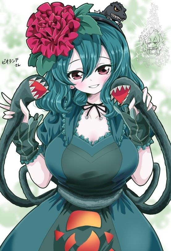 Kaiju Girls beautiful character artwork and visual novel scene